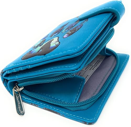 Miniatura 4 de Fruzelg Shag Wear Wolf Paw - Cartera pequeña para mujer, color verde azulado, Color verde azulado., M, Moderno