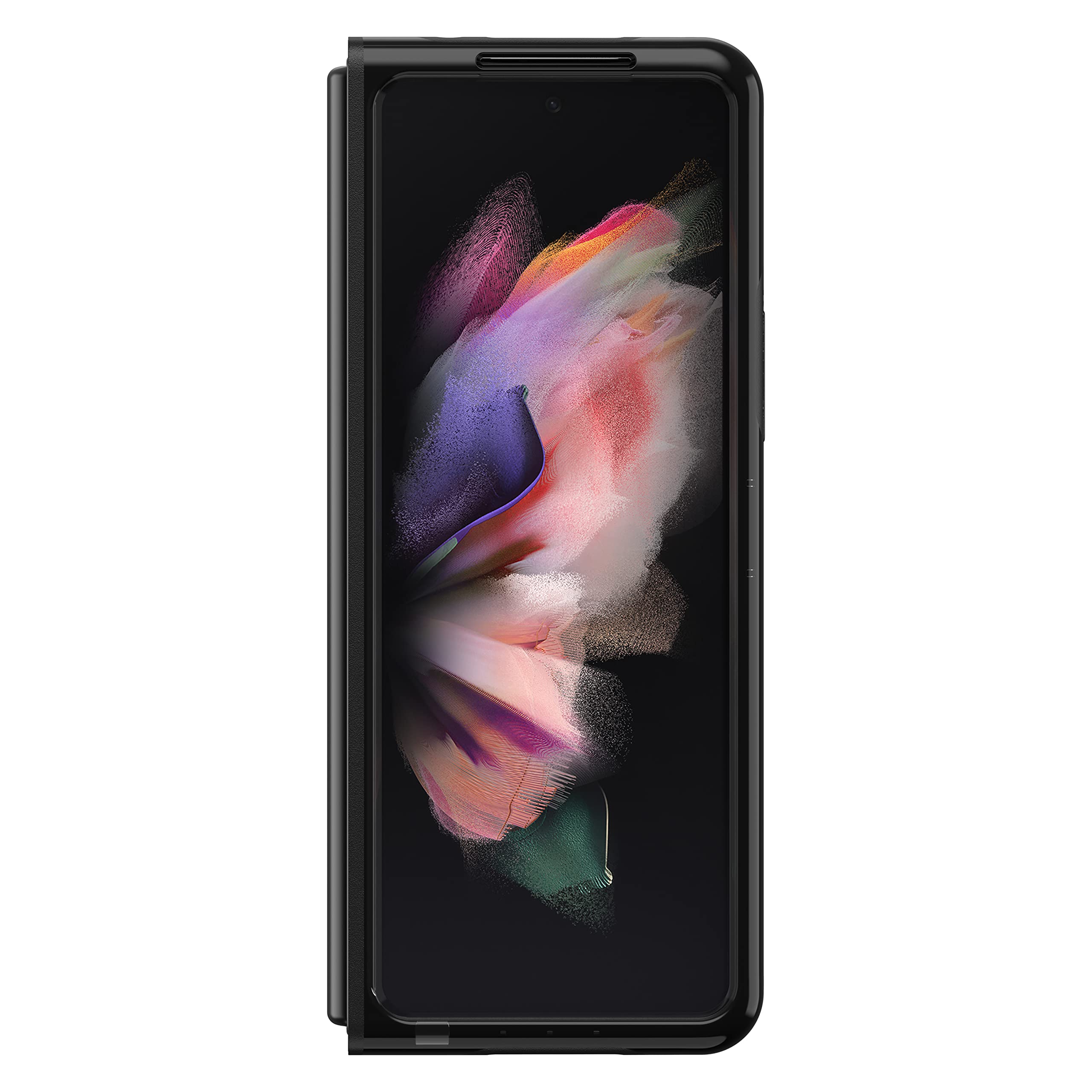 OtterBox Cover per Samsung Galaxy Z Fold3 5G Symmetry Flex, Resistente a Shock e Cadute, in 2 Pezzi, Testata 2X vs Norme Anti Caduta Mil-Std 810G, per telefoni Pieghevoli, Trasparente/Nero