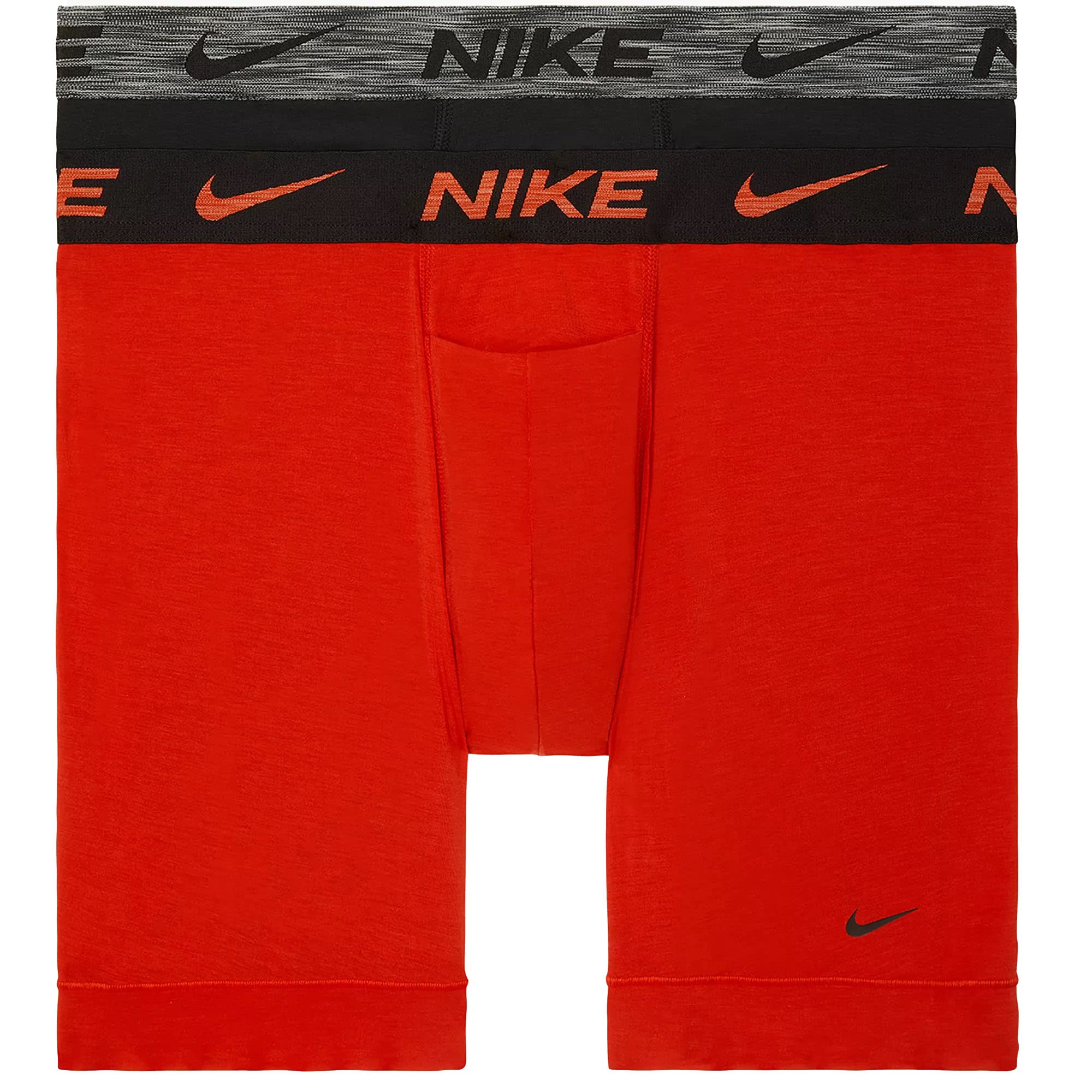 Nike Men`s Dri-FIT ReLuxe Boxer Brief 2 Pack (Small, Red
