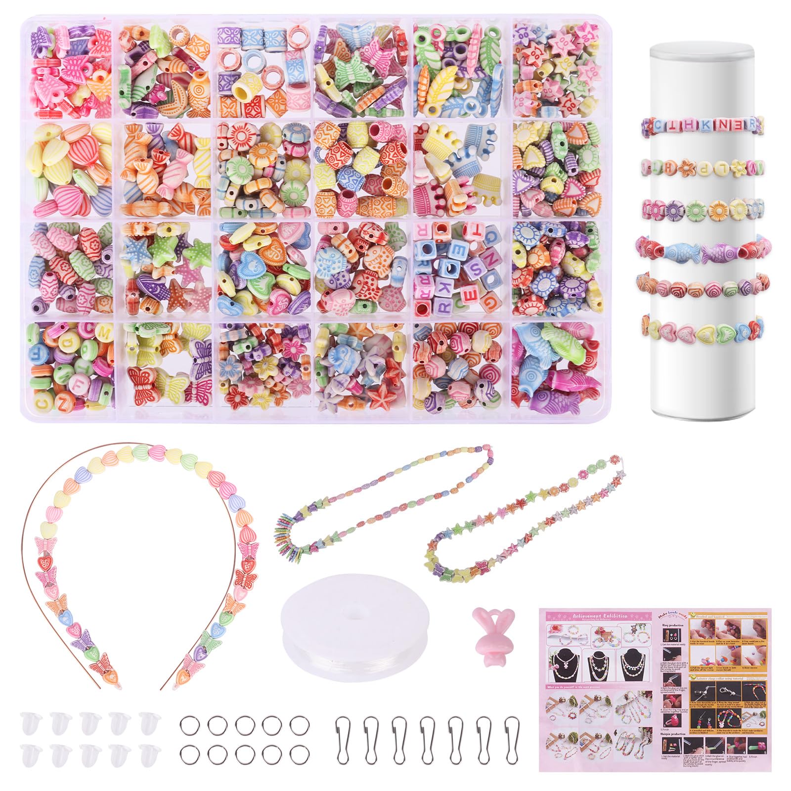 Plliocse Beads Bracelet Making Kits for Girls Friendship Jewellery Bracelet Making Kit