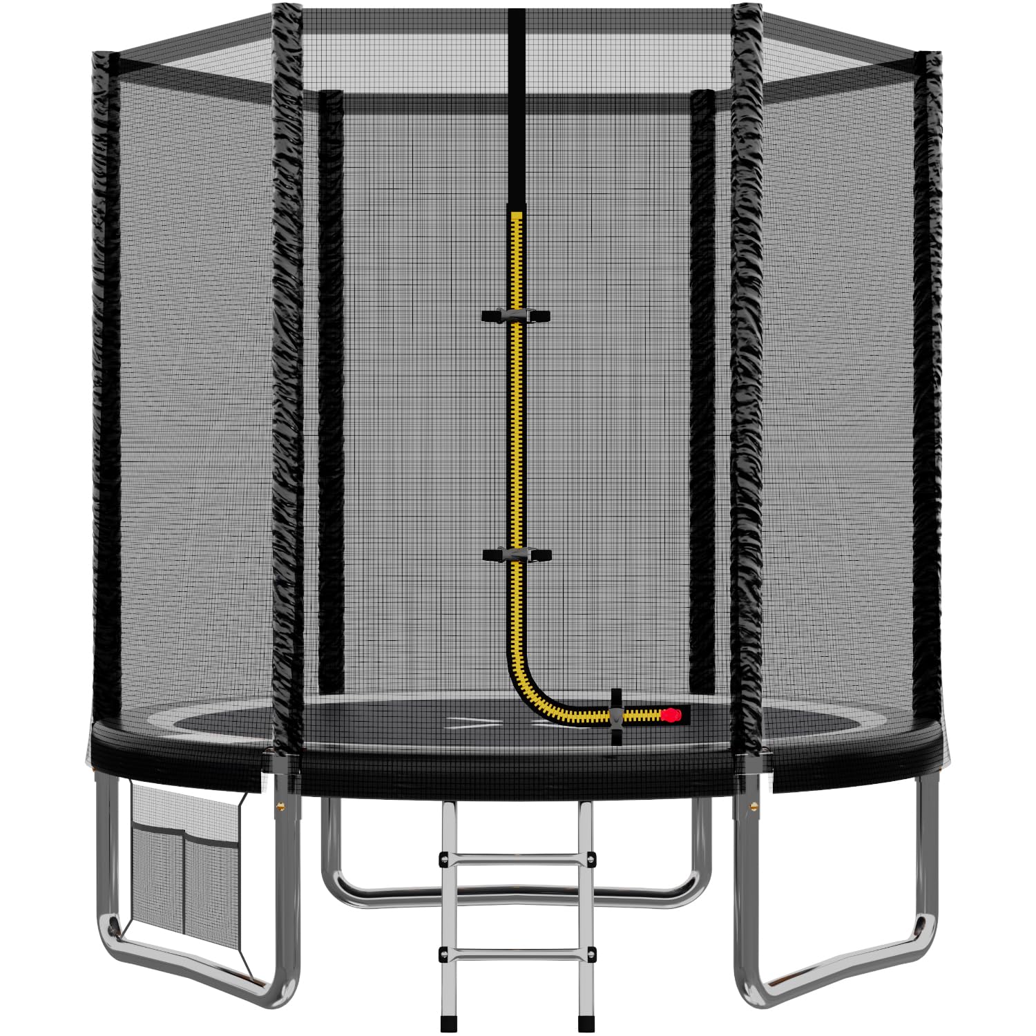 JUMMICO Garden Trampoline for Children, 6ft/7.5ft/10ft/12ft Trampoline Outdoor Safety net and Padded Poles for Children Indoor Outdoor Fitness,Maximum up to 150 kg