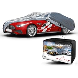 Funda Volante Citroen C2 Walser Premium Lona para Coches All Weather Plus, Lona recubierta de PVC, Resistente a los Rayos UV, Garaje Completo Impermeable L Gris