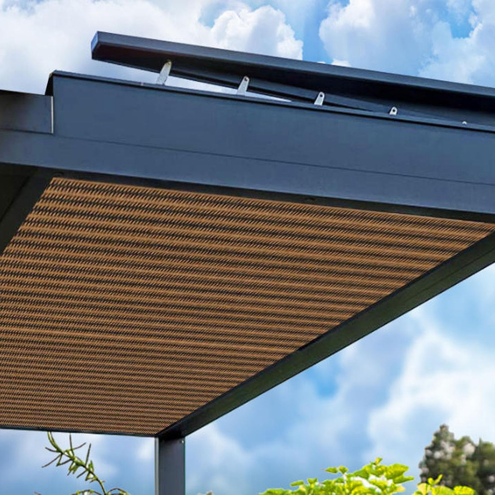 Red de Sombreado con Ojales de 2 x 3 m,Toldo Vela de Sombra con Ojales 85% Malla Sombreadora de Bloque UV Pantalla de Privacidad para Patio Jardín,5x7m