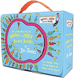 The Little Blue Boxed Set of 4 Bright and Early Board Books: Hop on Pop; Oh, the Thinks You Can Think!; Ten Apples Up On T...