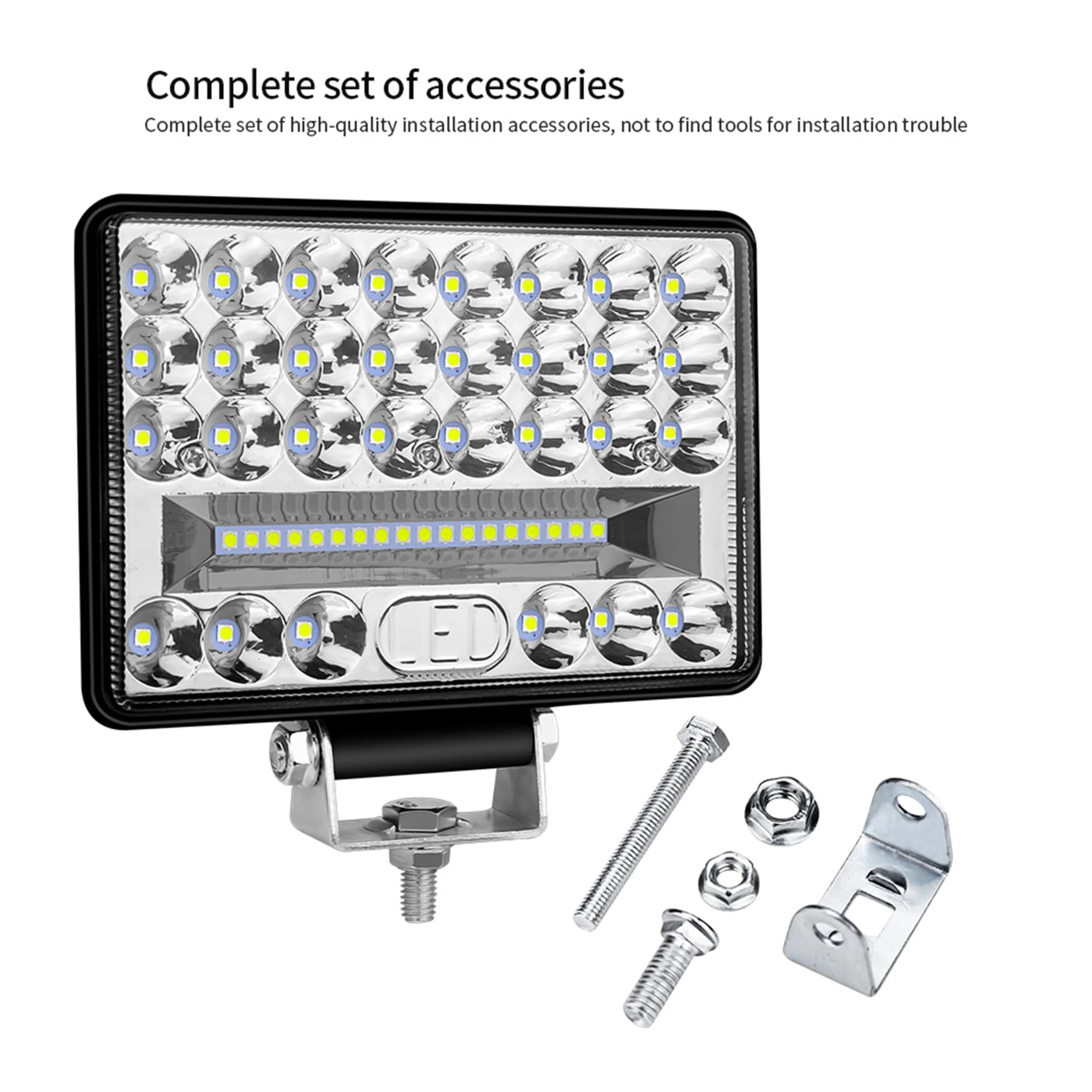 Listwa świetlna LED 4'' 5'' 6'' 7 cali Części pasujące do reflektorów