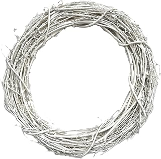 18" Painted Grapevine Wreath - Cream - DIY Craft Projects, Handcrafted, in-Outdoor Decoration, Behr Paint, Seasonal-Holiday-Event-Home