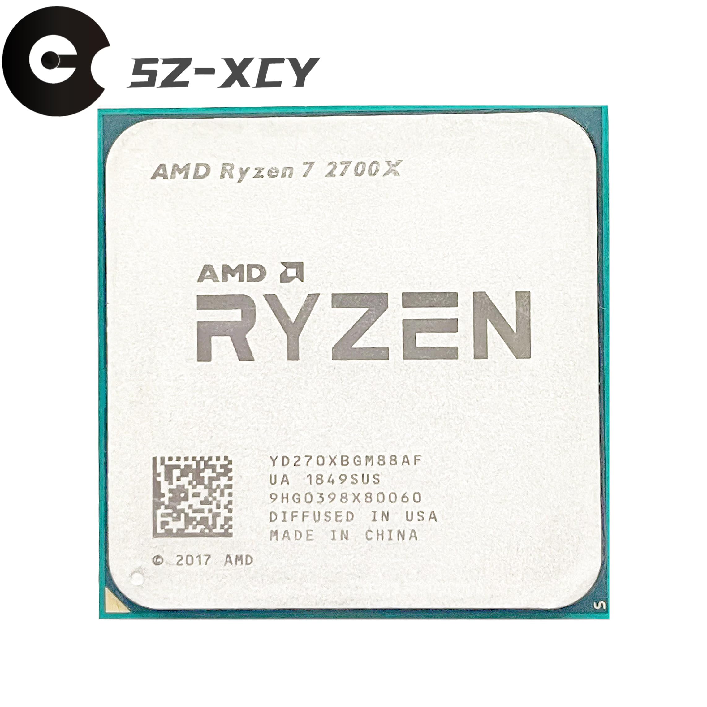 Potente Potenza di calcolo Processore CPU Ryzen 7 2700X R7 2700X 3,7 GHz a Otto a sedici Thread 16M 105W YD270XBGM88AF Socket AM4 Processore per Computer multithread