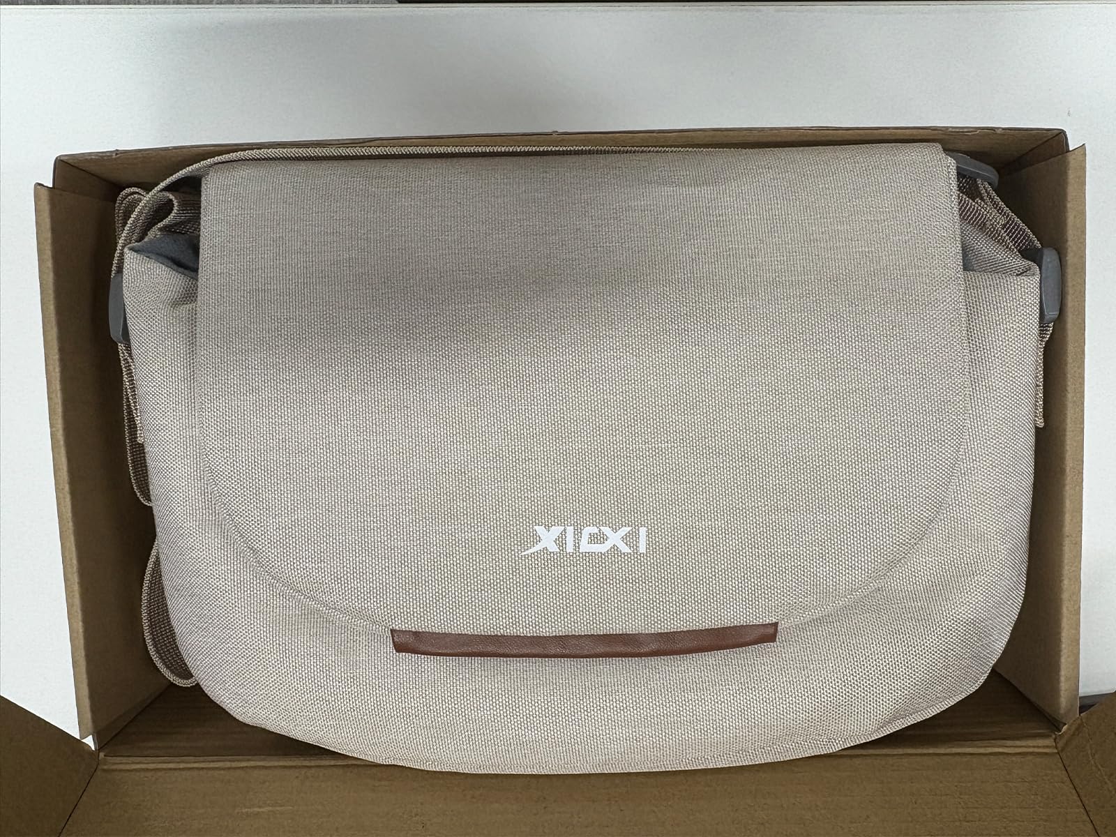 Hainue Sac Appareil Photo SLR,Crossbody Bandoulière Housse de Protection pour Appareil Photo,Sac Photographe avec Rembourrage Intégré est Compatible avec Canon/Sony/Nikon (Beige)