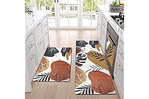 Homcomoda Boho Anti Fatigue Kitchen Mat Set