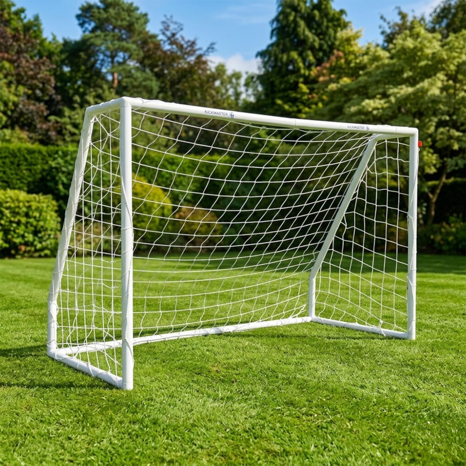 Jack Stonehouse Kickmaster 6Ft X 4Ft Deluxe 67mm Thick Football Goal Upvc Kids Garden Target Net Soccer Posts Garden Or Park from B&Q