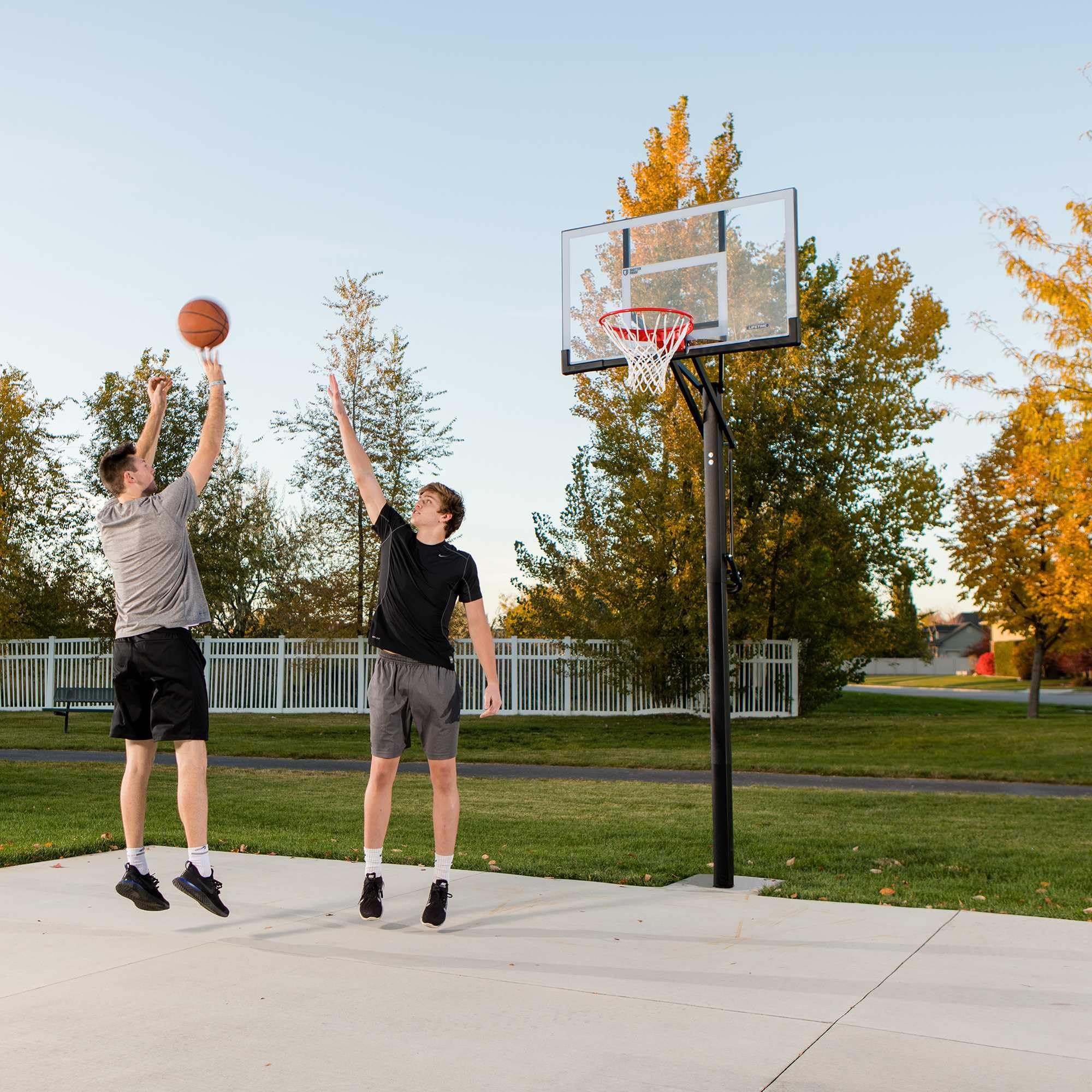 Lifetime 54 Steel Framed Shatterproof Backboard In-Ground Basketball Hoop product thumbnail 5