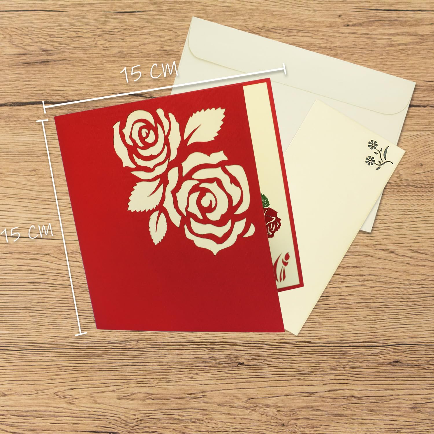 LINPopUp®, LIN17765 Carte Pop-up Avec Fleurs Et Fleurs - Motif Bouquet De Fleurs - Carte Pliante 3D - Carte De Fête Des Mères - Au Revoir - Carte