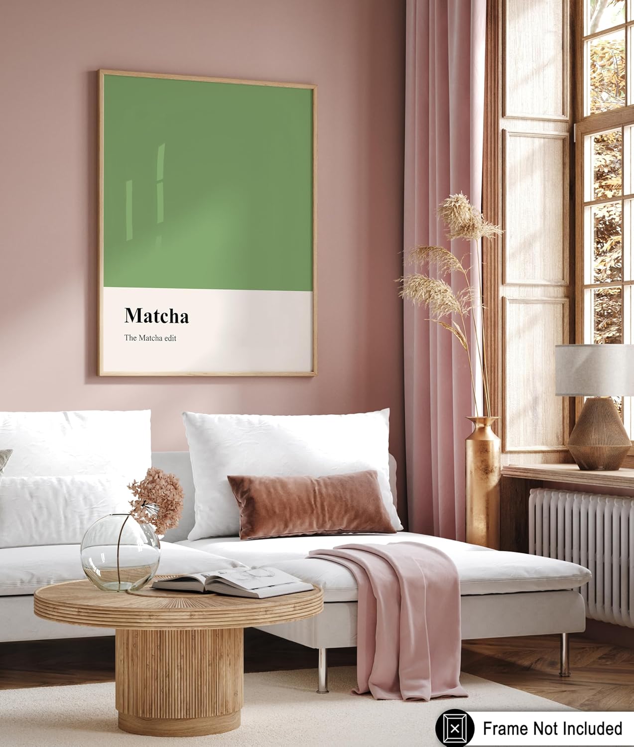 Poster Master The Matcha Edit Print - Tea Poster - Latte Art - Color Pantone Inspired Wall Design - Modern Green Aesthetic Art - Great Tea House or Kitchen Decor - 8x10 UNFRAMED Wall Art