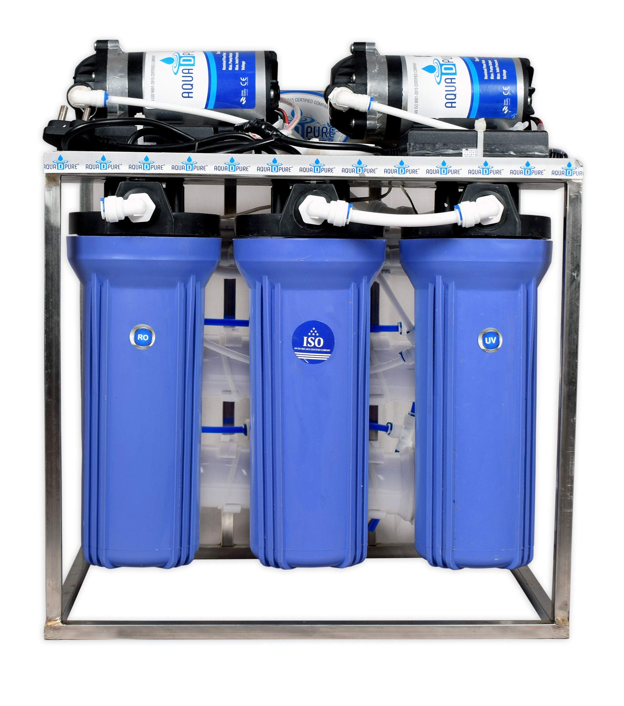 AQUA D PURE 25 LPH Commercial RO + UV Water Purifier with Double Pump Purification and Fully Automatic Function, TDS Adjuster, Dust Protective Cover, Blue (B07Y7F88YM) Amazon Price History, Amazon Price Tracker