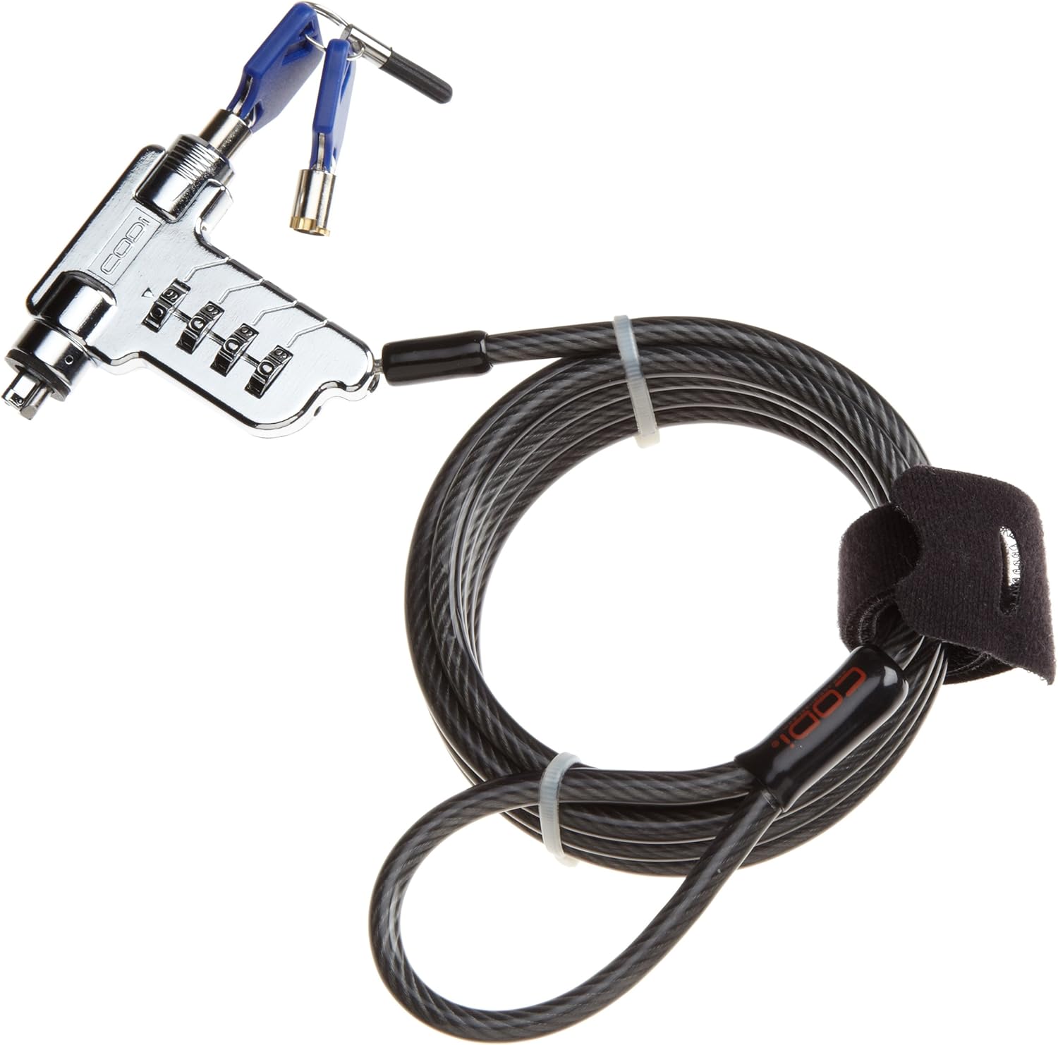 CODi Master Key Combination Cable Lock, Black Tools