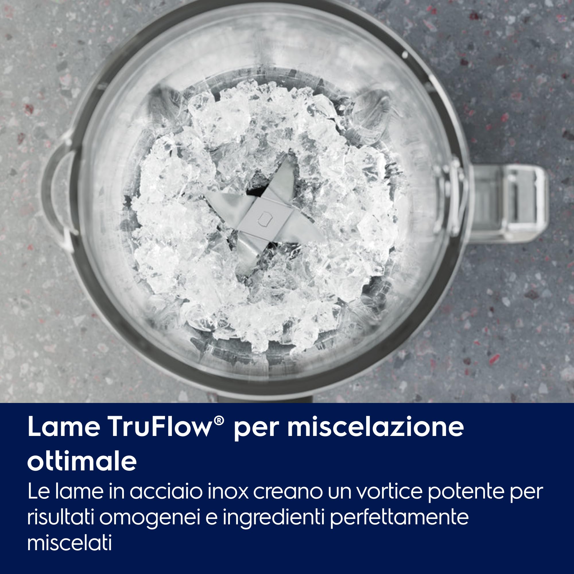 Electrolux E4TB1-6ST Frullatore 800W con Lame TruFlow, Bicchiere 1,5L, Ideale per Smoothie e Zuppe, Design Compatto, Velocità Regolabile, Colori Grigio/Nero