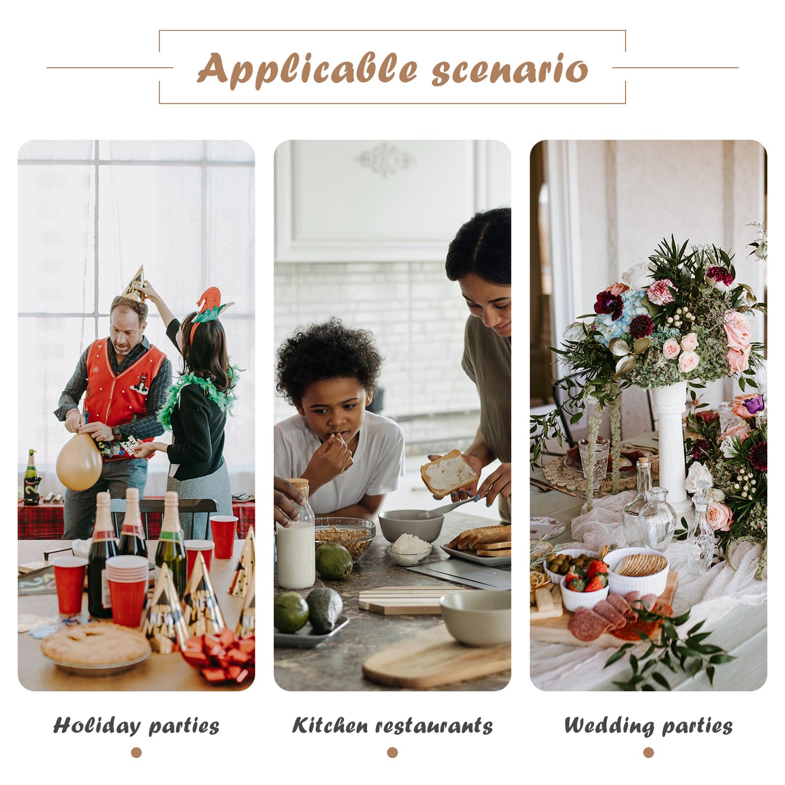 TOYANDONA Supporto per Torta in Legno Multifunzionale, Alzata per Torta Nuziale Robusta Design Elegante, Vassoio per Servire Dolci e Portavaso Decorativo per Casa e Ufficio