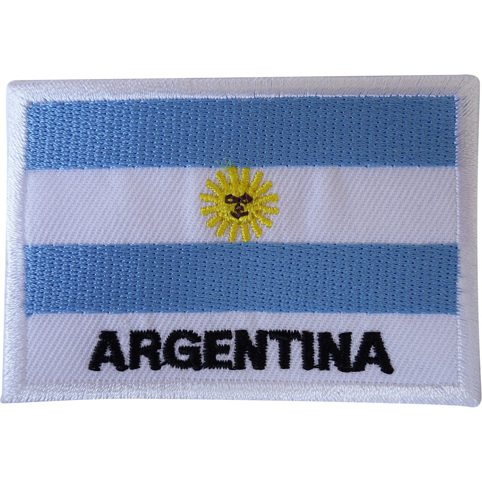 Toppa Termoadesiva E Da Cucire Con Bandiera Dell'Uruguay - Ricamo Sudamericano Per Camicie, Giubbotti E Zaini - 7,1 X 4,8 Cm - 2