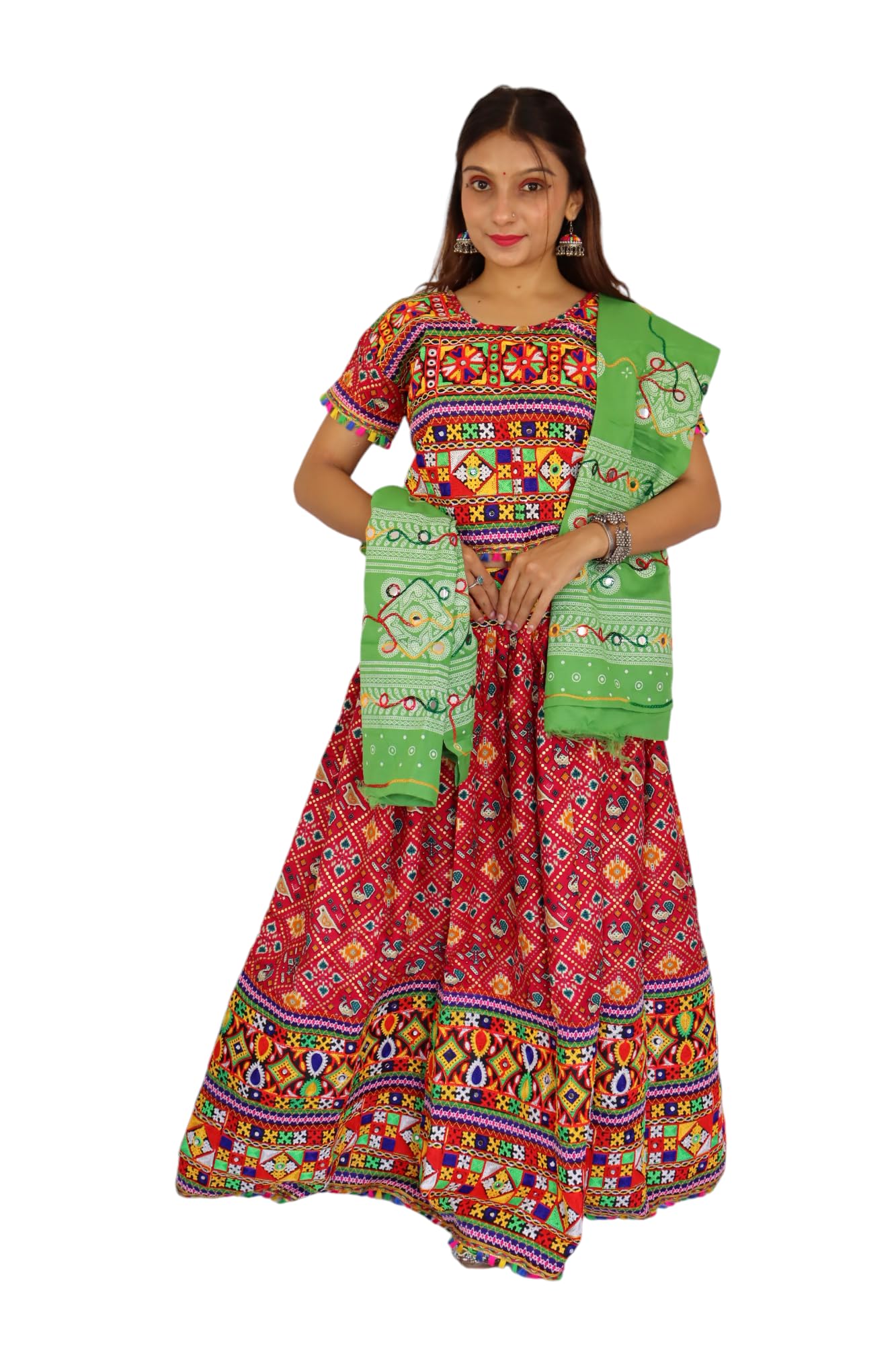 prijam Women's Cotton Lehenga Choli-picture-54