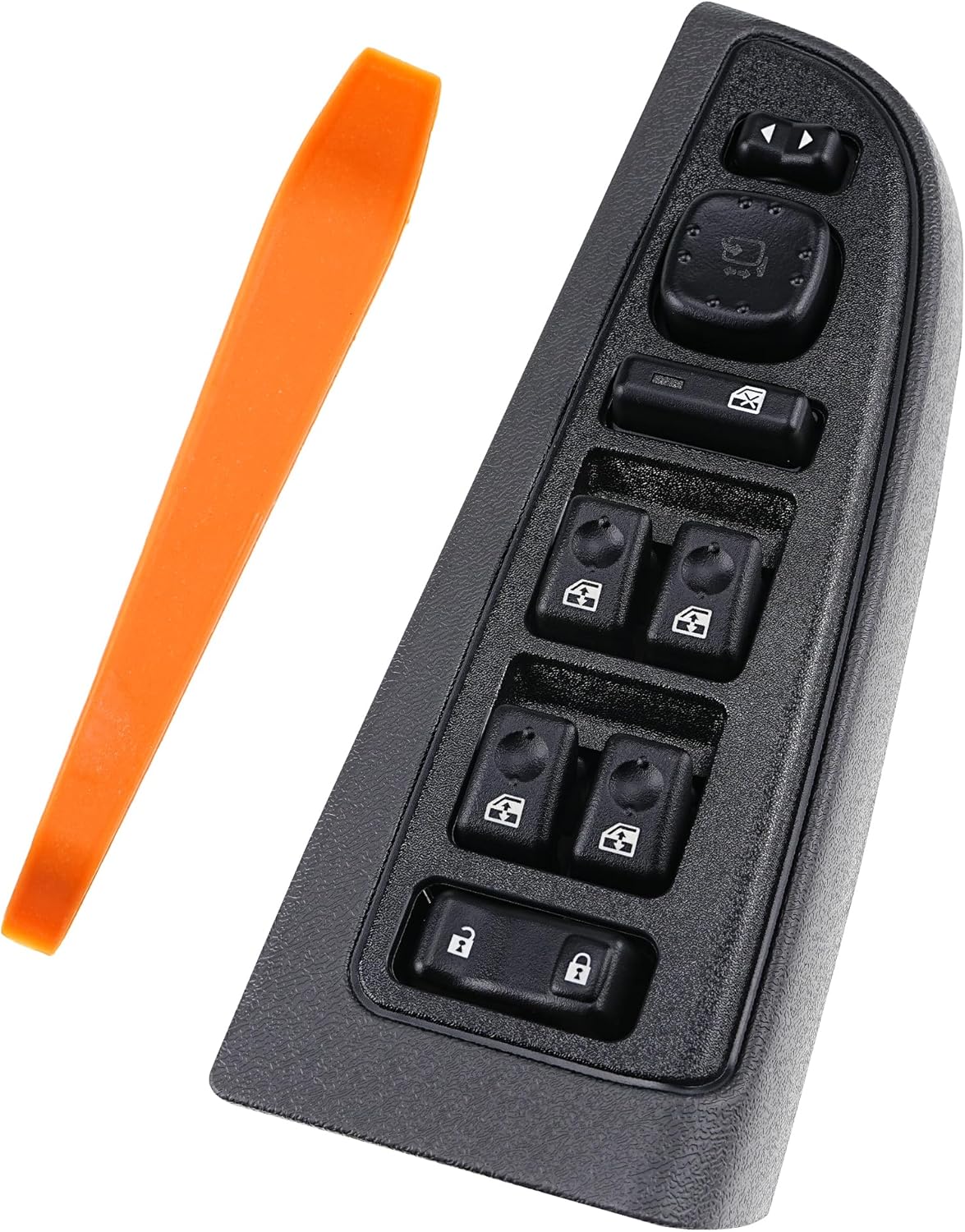 Front Driver Side Door Lock and Window Power Switch & Bezel Assembly Compatible for 2003-2006 Chevy Silverado Avalanche Suburban Tahoe, GMC Sierra Yukon, Escalade, Hummer H2.Replace#15883319, 920-022