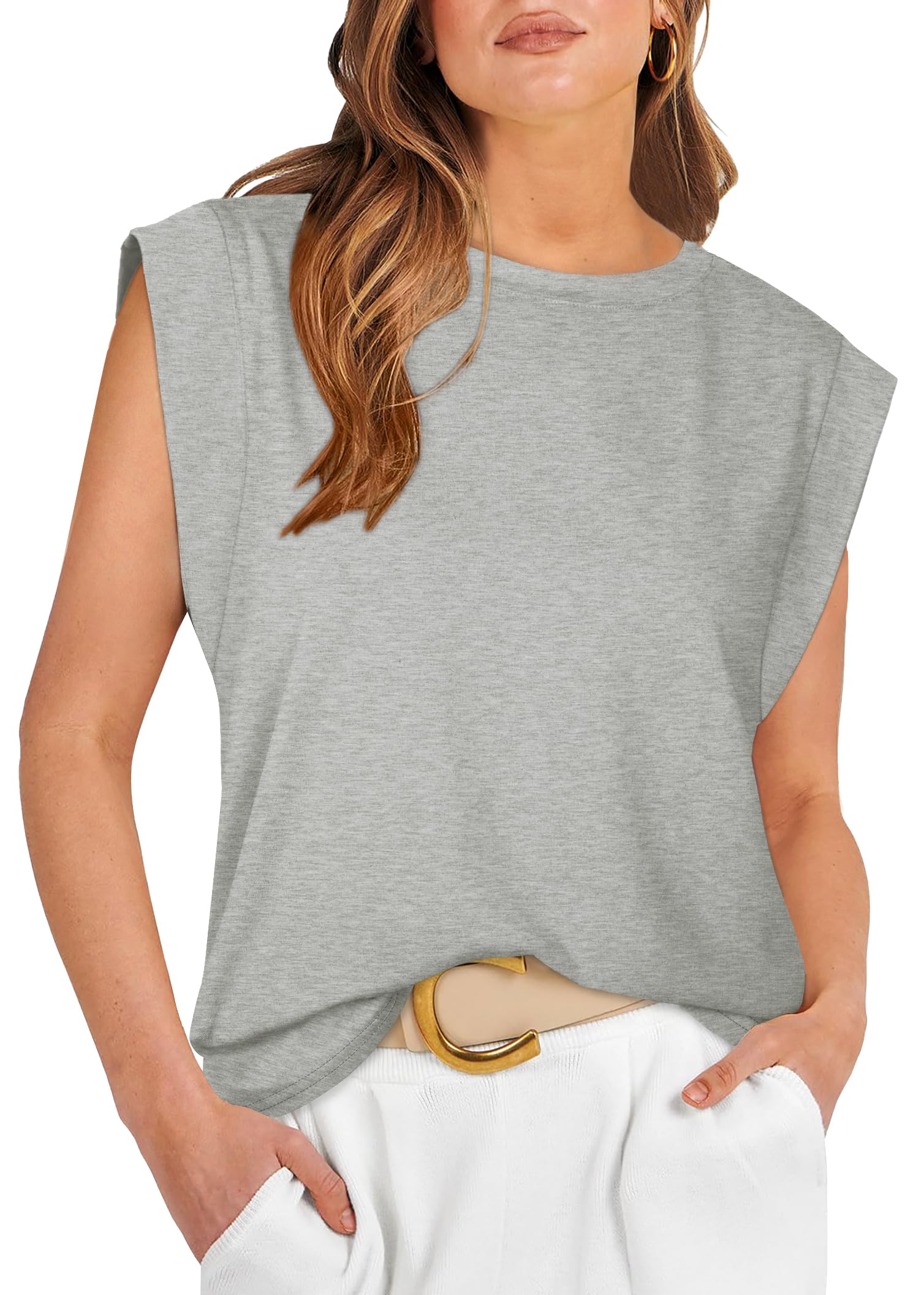 WIHOLL Womens T Shirts Short Sleeve V Neck Plain Summer Tops