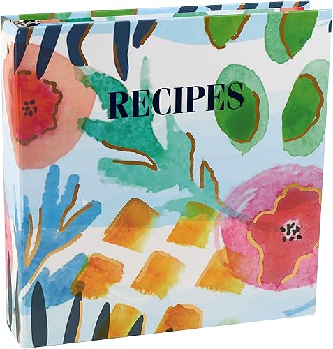 Miniatura 5 de Paquete organizador de carpetas de recetas de páginas magnéticas y acuarelas