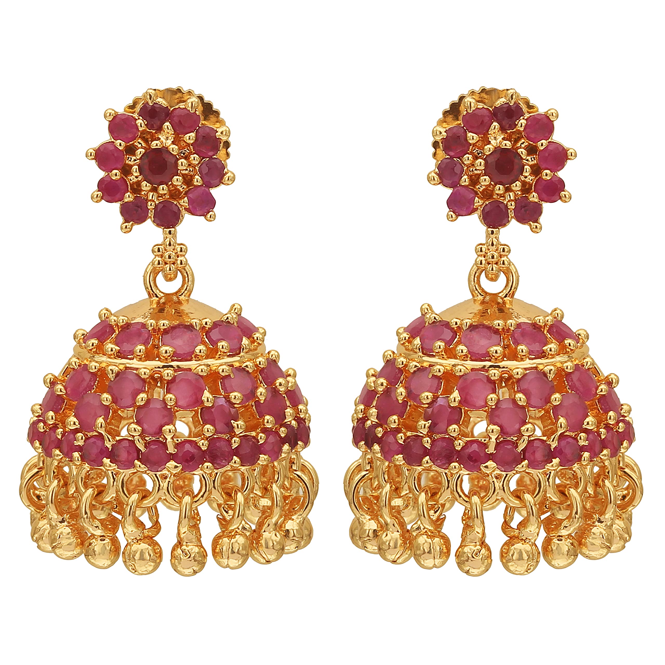 Sasitrends 1 Gram Micro Gold Plated Traditional Jhumki/Jhumka Earrings for Women & Girls (B09VG1C96T) Amazon Price History, Amazon Price Tracker