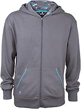 JINX Minecraft Big Boys' Diamond Premium Zip-Up Hoodie (Gray, Medium)