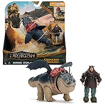 DreamWorks Dragons, Dragon Trainer, Gronkio e Gambadipesce, Drago e Vichingo, Giocattoli per Bambini, 4+ Anni