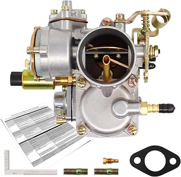 30 PICT-1 Carburetor Fits for VW Beetles Super Beetles Bug Bus Air Cooled Type 1949-1966 Volkswagen Transporter Bug Bus Thing Karmann Ghia 1500CC Electric Choke 113129027H 113129027F