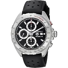Tag Heuer Mens CAZ2010.FT8024 Formula 1 Stainless Steel Swiss Automatic Watch With Black Rubber Strap