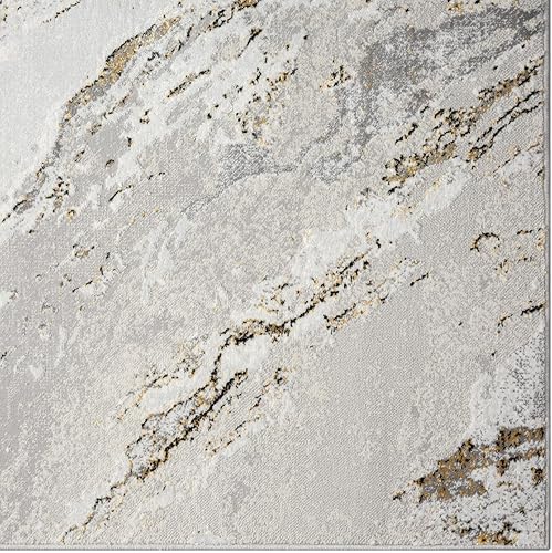 Miniatura 5 de LUXE WEAVERS Chelsea Collection 7356 - Alfombra abstracta moderna de 8 x 10 pulgadas, color antracita