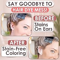 Vista 6 de Paquete de 200 cubiertas para los oídos para la ducha, cubiertas desechables para los oídos para tinte de cabello, cubiertas de oído para la ducha