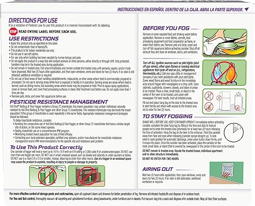 Miniatura 12 de Hot Shot 95911 AC1688 Nebulizador de chinches y pulgas, paquete de 3, morado