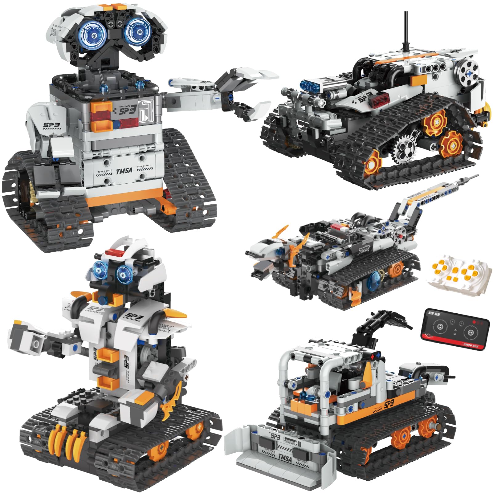 HPROMOT Robot Building Kit, APP & Remote Coding Toy Gift Boys Girls 8-16 | Birthday Gift…