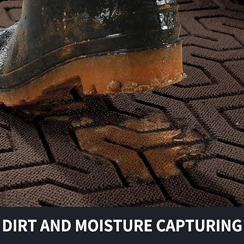 Miniatura 3 de Yimobra Tapete grande para puerta exterior, 36 x 24 pulgadas, impermeable, resistente, para puerta delantera, tapete de entrada de goma