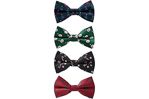 4PCS Men's Christmas Bow Ties: Perfect Festive Accessories