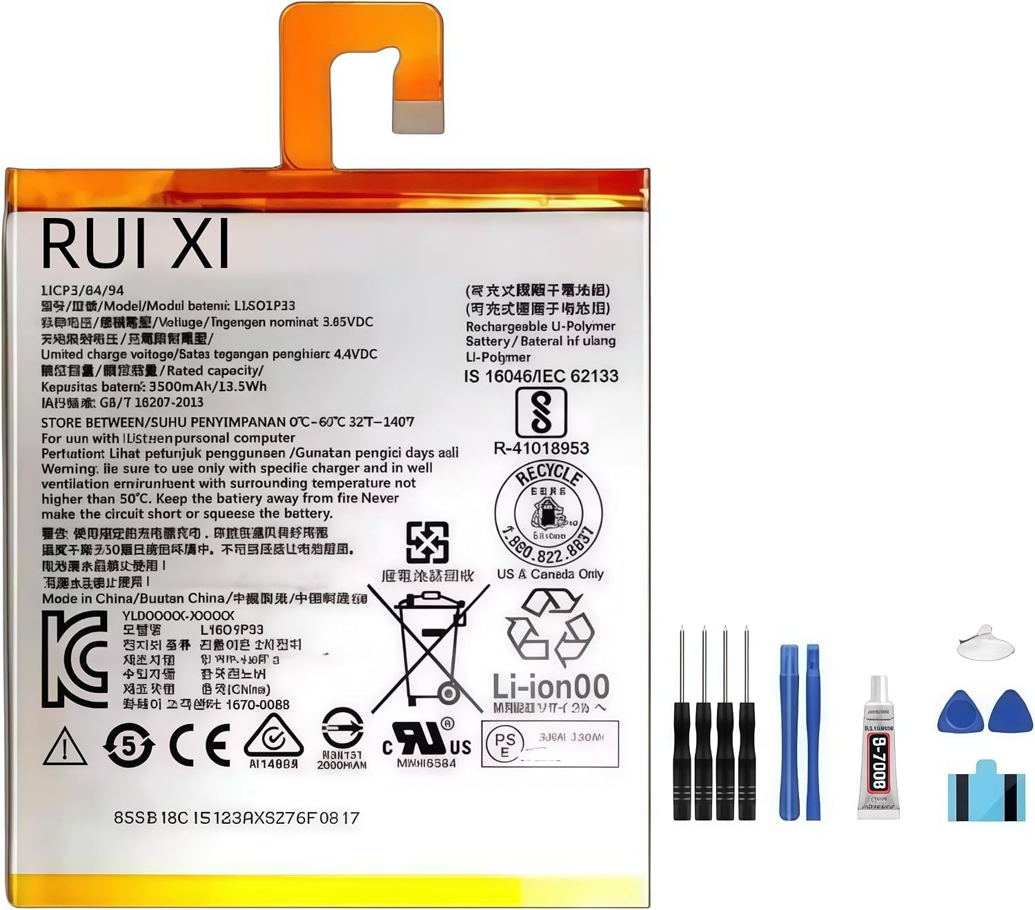 Battery compatible For Lenovo Tab4 7 TB-7504N TB-7504F 7504X 3500mAh 3.85V L16D1P33 Tablet Battery