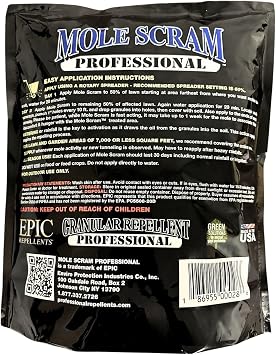 Epic Professional Mole Scram Repellent 10lb Bag