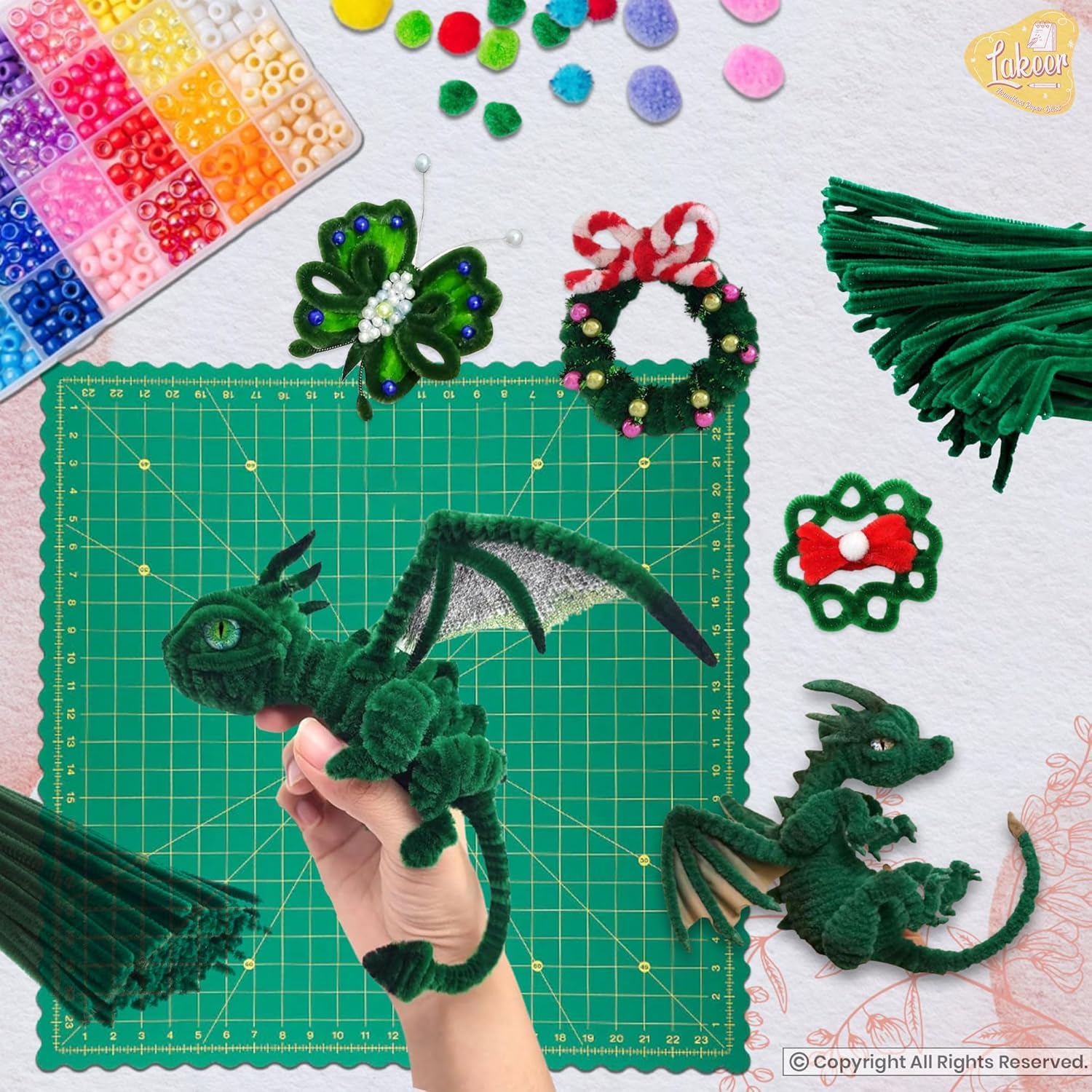 Pipe Cleaners Craft Set - 100 Pieces -2