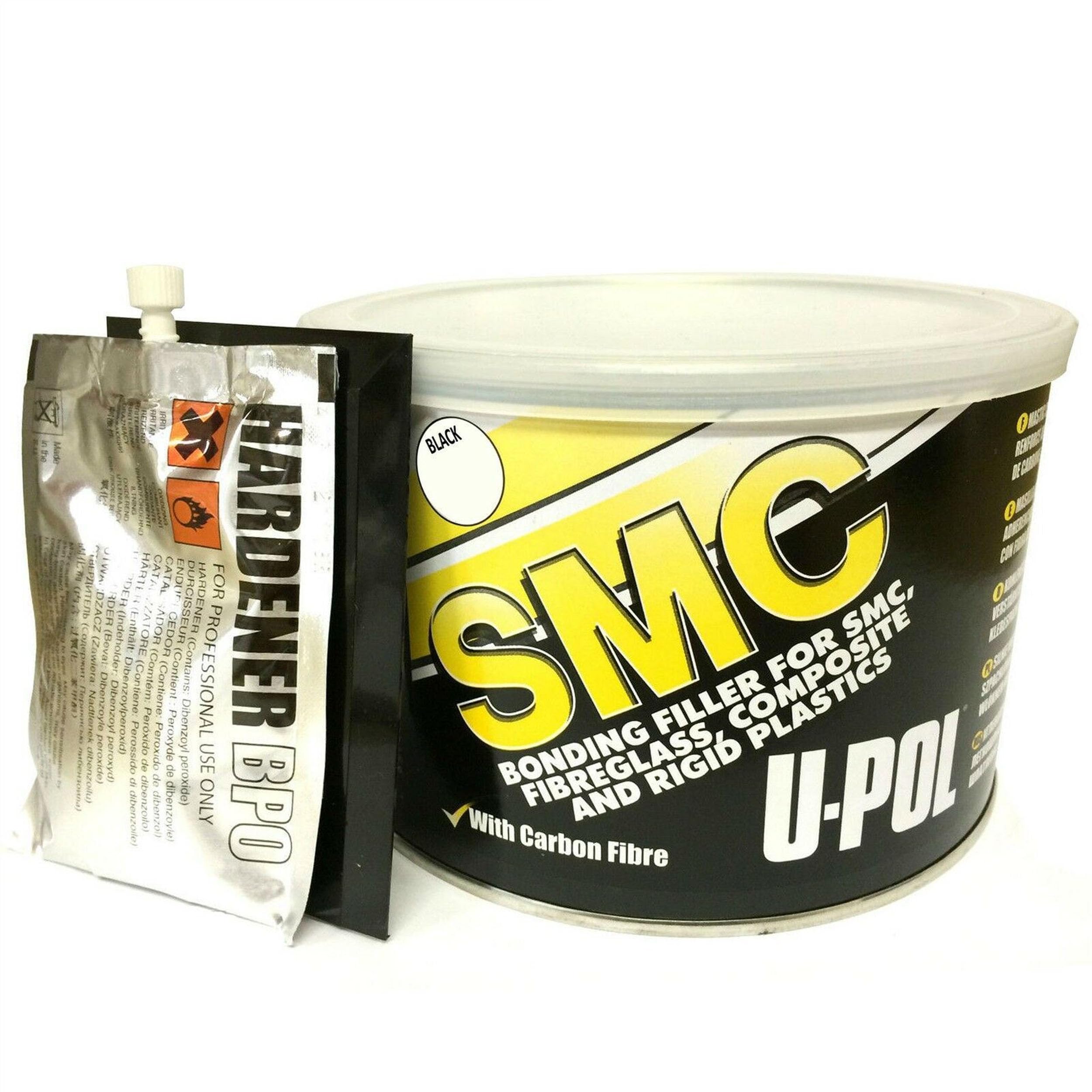 U-Pol Black Smc - High Adhesion Easy Sand Fibre Filler & Adhesive 1.1L T