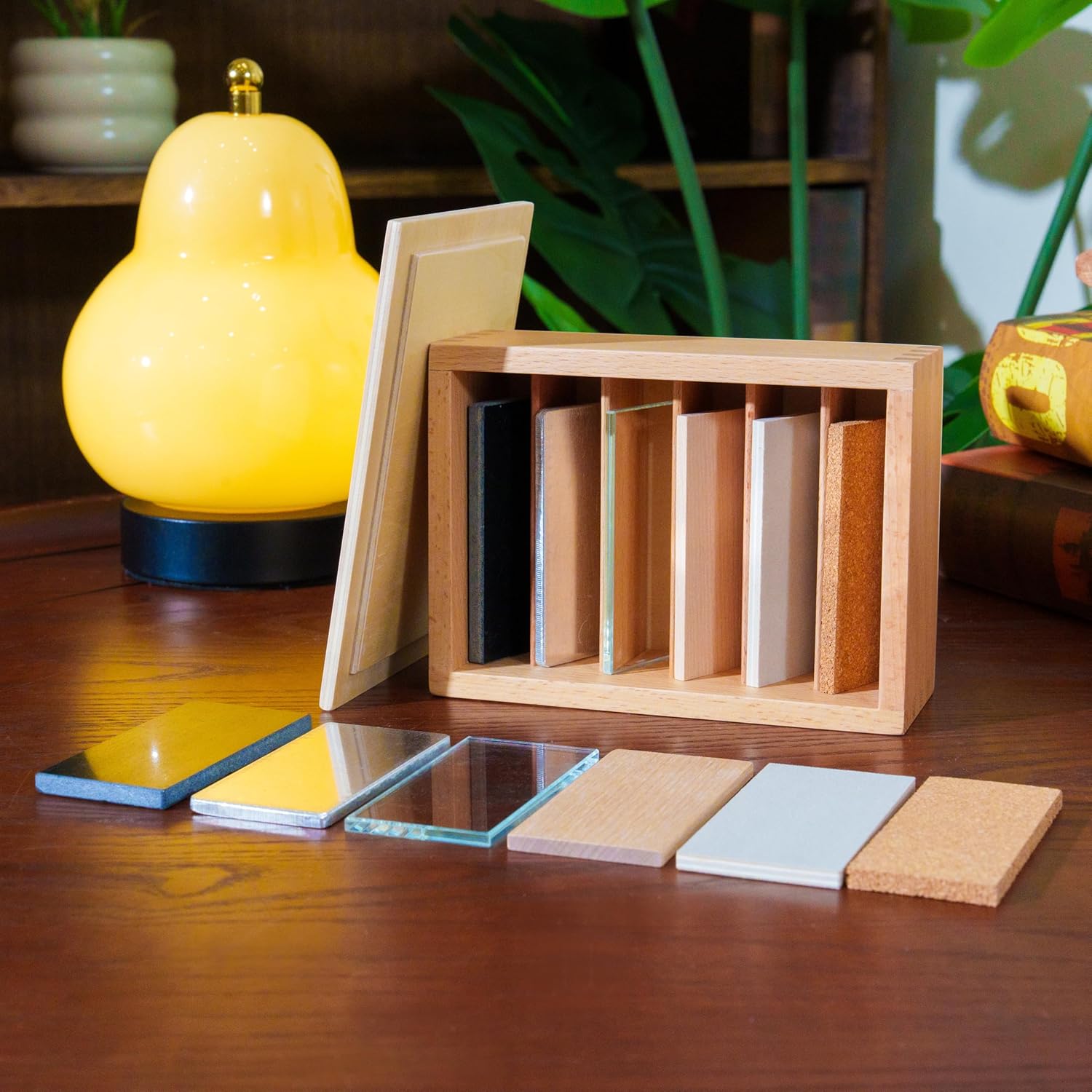 Premium Montessori Thermic Tablets, Sensorial Materials for Kids, Temperature Discrimination Toys, Beechwood Montessori Toys for Ages 3-6, Educational Science Materials Sensory Toys for Toddlers