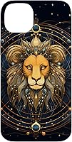 Vista 15 de Funda para iPhone 12 mini Leo signo del zodiaco León Horóscopo Constelación