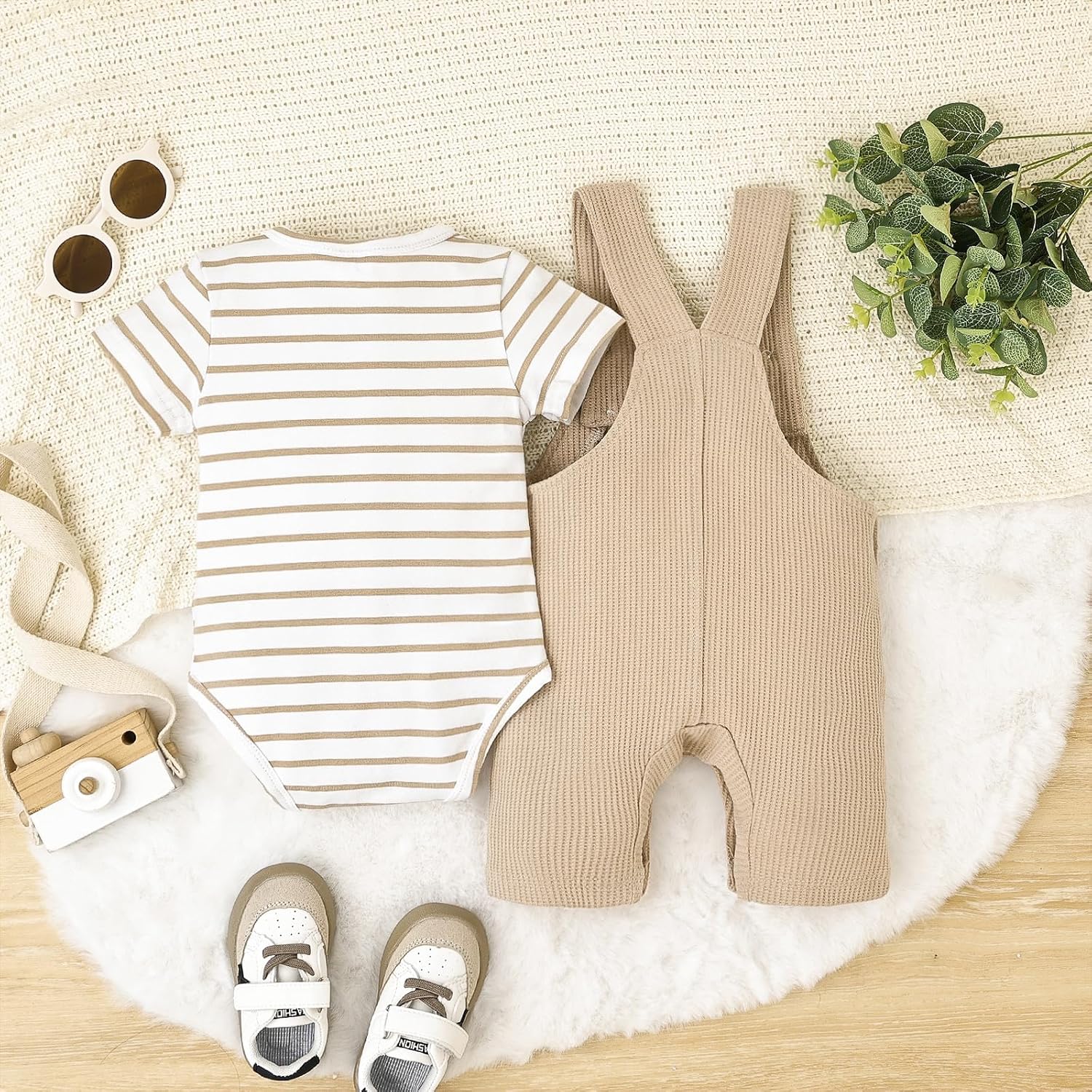 Baby Boy Clothes Infant Summer Outfits Short Sleeve Striped Romper Cute Cartoon Dog Overall Pants Set 2pcs 0-18 Months - Image 4