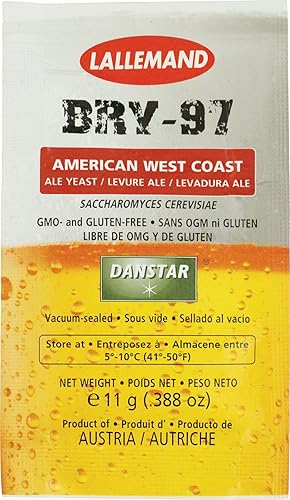 Lallemand Inc -42456-MB Levadura Seca - BRY-97 (0.39 oz) (Paquete de 5)