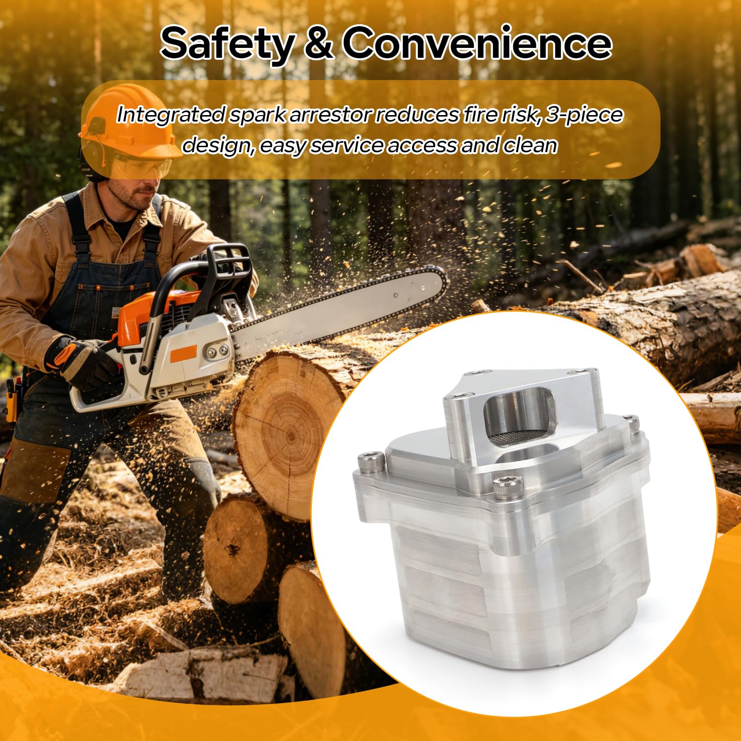 Amazon.com: AUTOVIC Chainsaw Muffler Kit Lightweight for Stihl