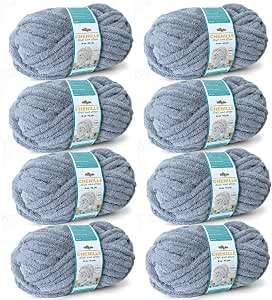 FREEASYFAR Chunky Chenille Yarn - Super Bulky #6 Fluffy Yarn For Arm Knitting & Crochet Blankets - View #9
