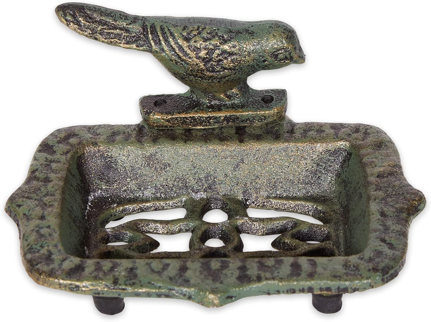 Songbird Cast Iron Soap Dish 5.62L x 4.33W x 2.95H