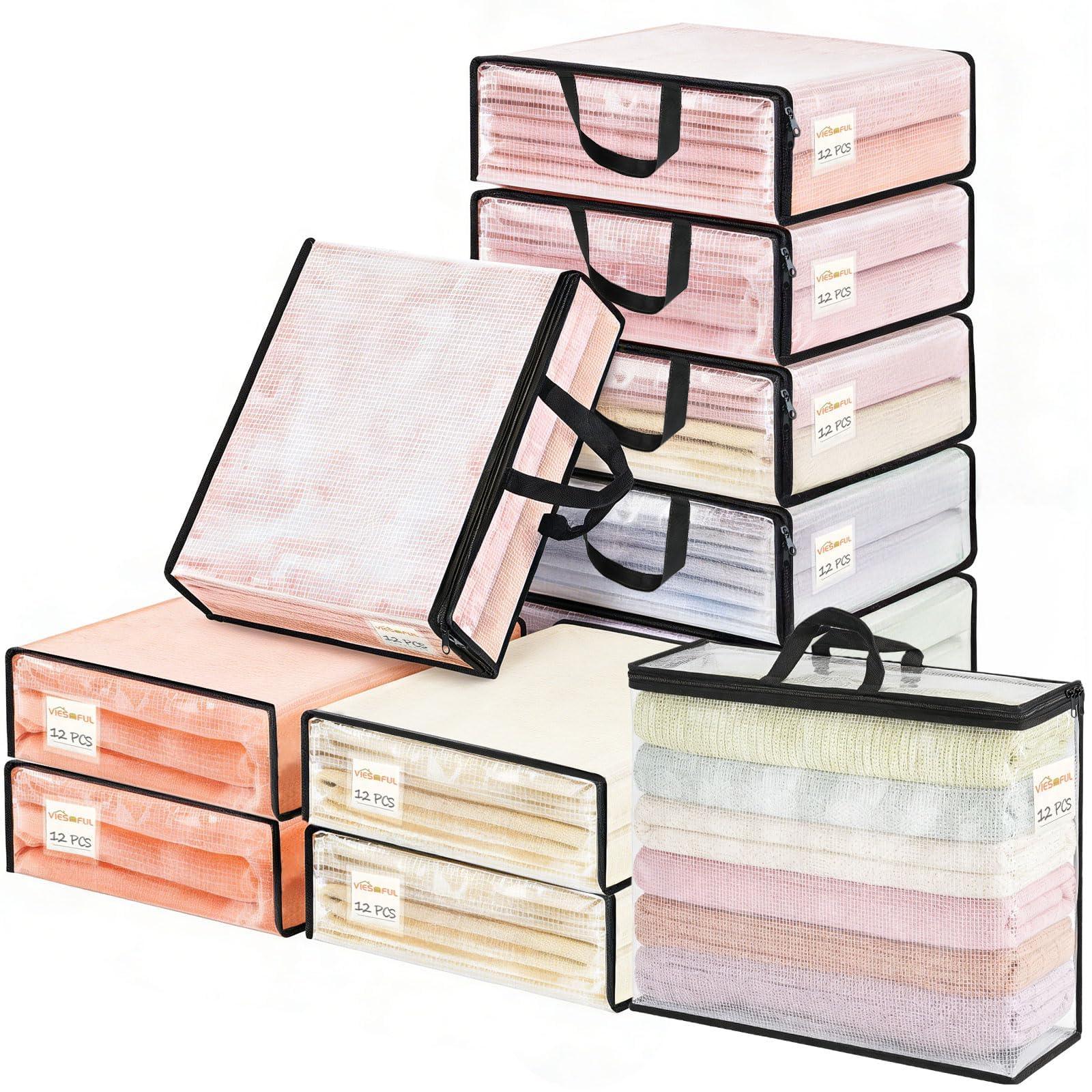Bolsas transparentes para organizar ropa bajo la cama y optimizar armarios con orden visual