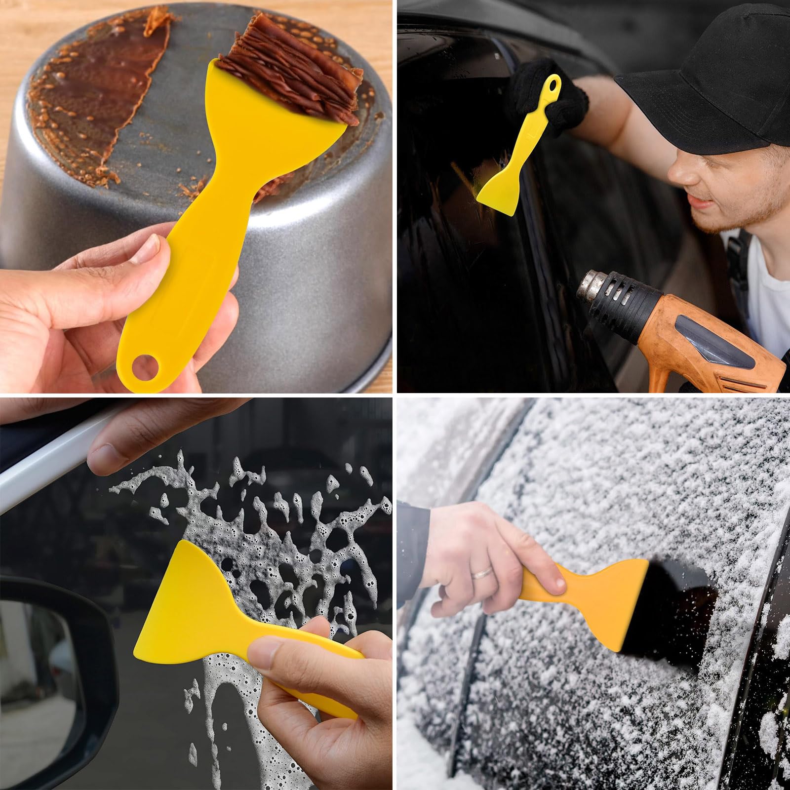 Set di spatole in plastica, 12 raschietti in plastica, lame in plastica, strumenti di rimozione delle bolle, spatola per stampa 3D, coltello in plastica, per riempimento, riparazione, fughe,